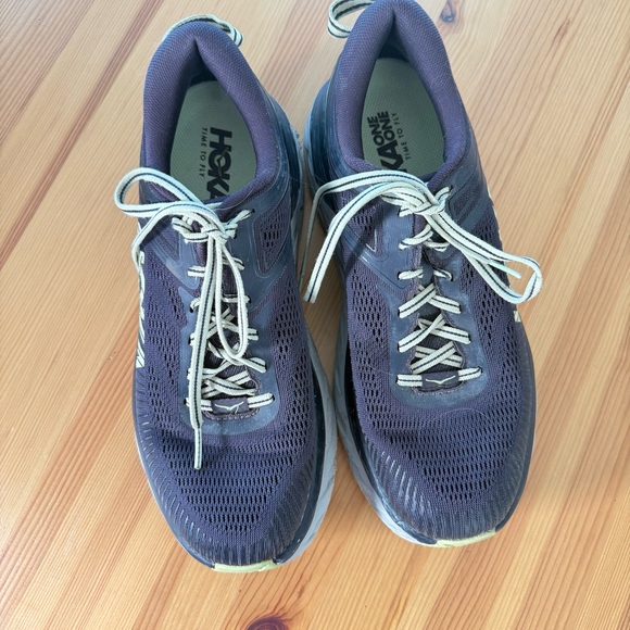 Hoka One One Men's Bondi 7 Blue Light Green  Running Shoes US 8.5 - Picture 2 of 8